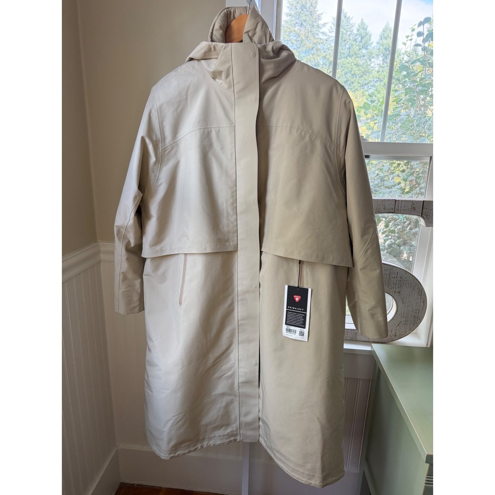 Lululemon 3-in-1 Insulated Rain Coat Waterproof PrimaLoft Trench Beige Size 4